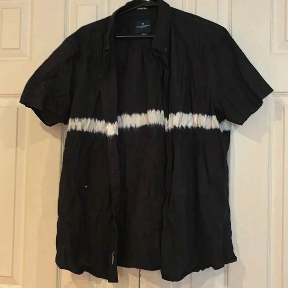 American eagles outfitters Men’s tie dye short sleeve shirt Sz L - Picture 1 of 10